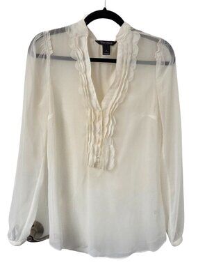 White House Black Market Sheer Blouse